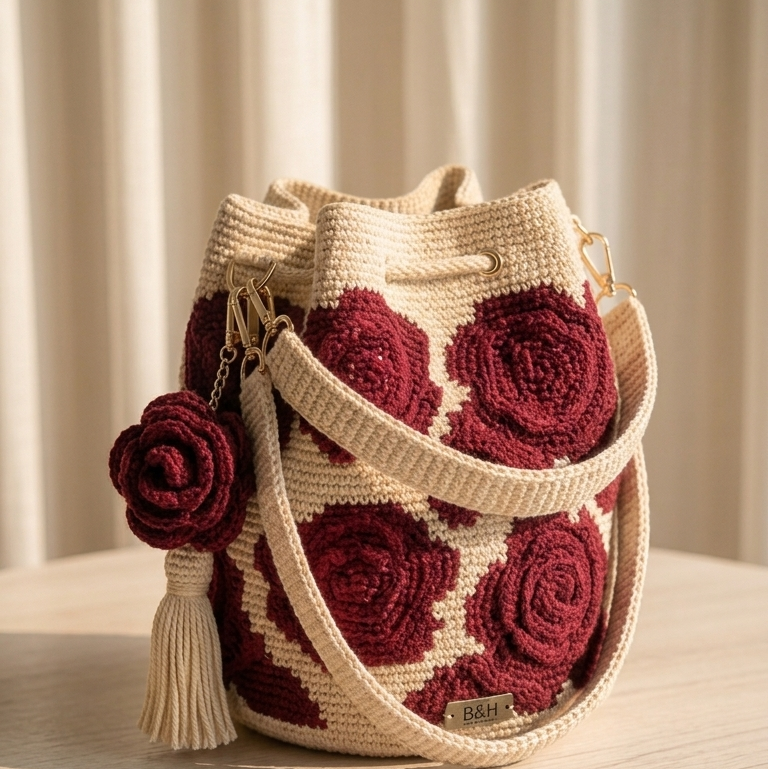 Jamal's Flower Crochet Bags